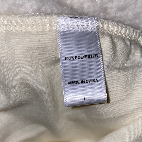 Koolaburra by UGG Cream Hooded Sherpa Cardigan Size Large - Picture 12 of 12